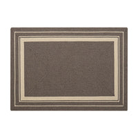 Wool Brown Braided Handmade Rug