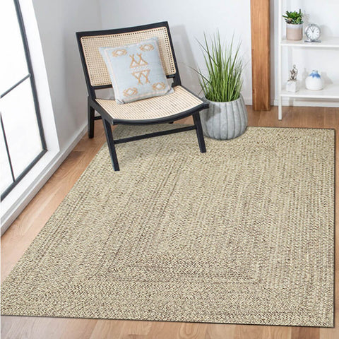 Large natural jute rug