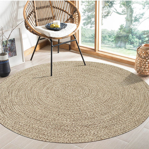 Large natural jute rug