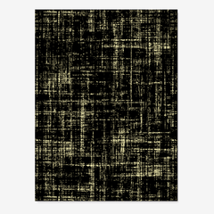 Black Gold Area Rug