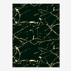 Black Gold Area Rug