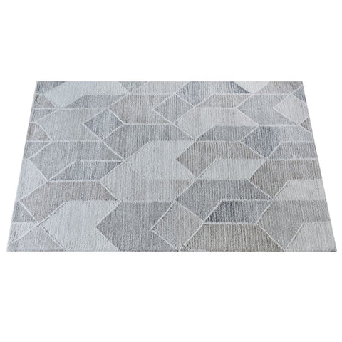 modern grey wool rug