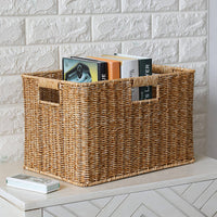 Woven Wicker Storage Basket Box