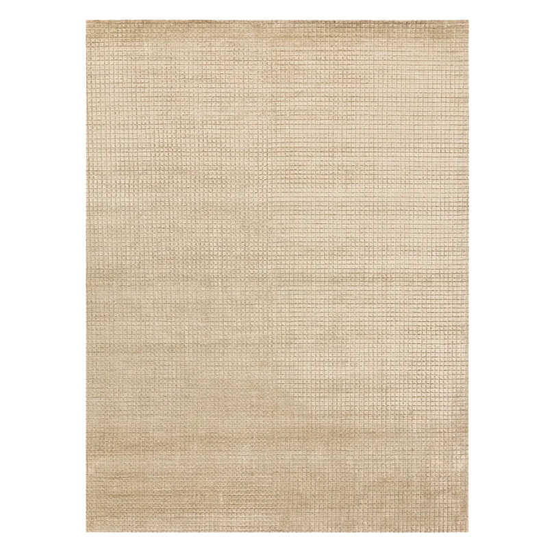 Bamboo fiber modern area rug