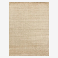 Bamboo fiber modern area rug