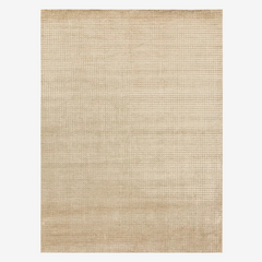 Bamboo fiber modern area rug