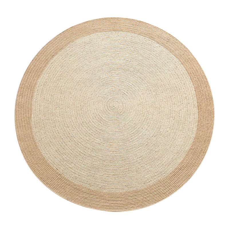 Tapis rond en jute tressé 