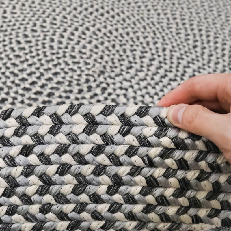 Tapis tressé fait main en polypropylène