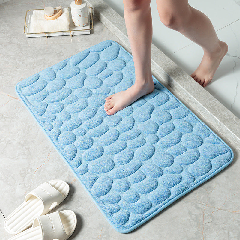 Memory Foam Cobblestone Bath Mats