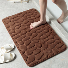 Memory Foam Cobblestone Bath Mats