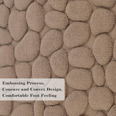 Memory Foam Cobblestone Bath Mats