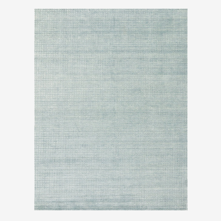 Bamboo fiber modern area rug