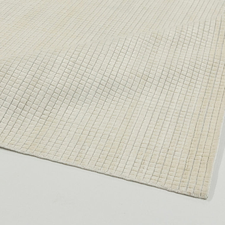 Bamboo fiber modern area rug