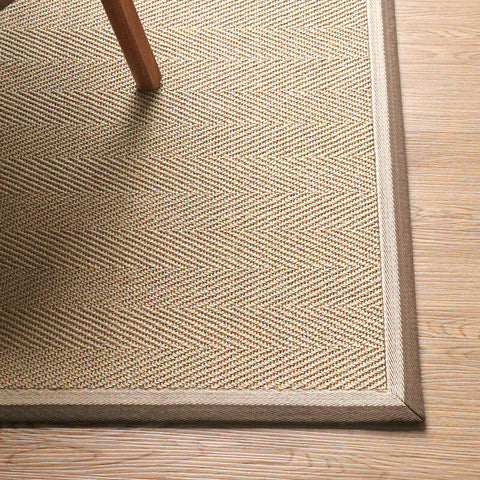 Tapis en sisal avec bordure