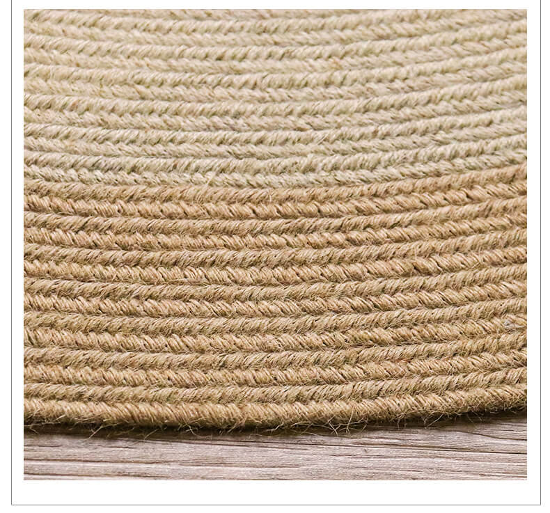 Tapis rond en jute tressé 