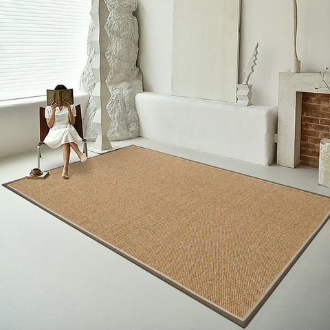 Tapis en sisal avec bordure