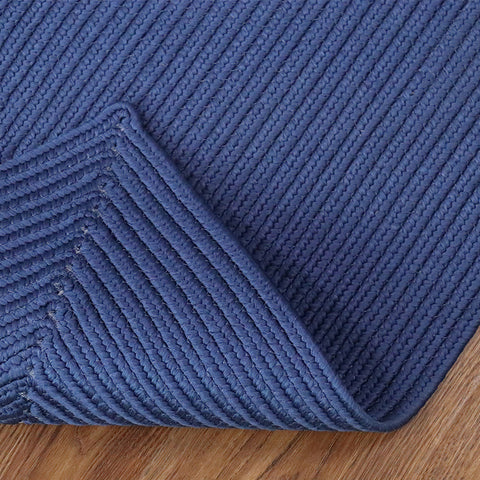 Area Navy Blue Braided Rug