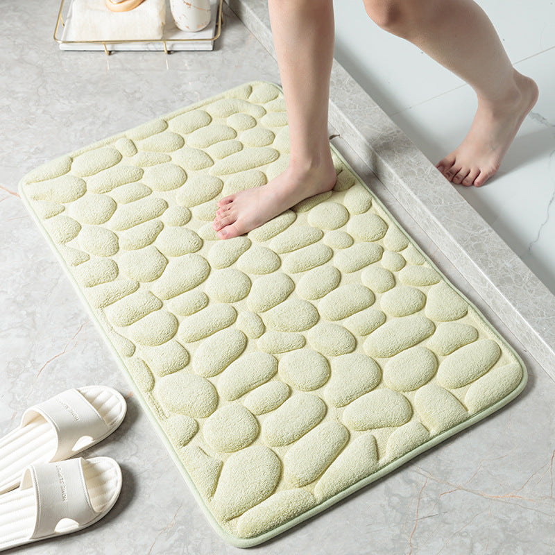 Memory Foam Cobblestone Bath Mats