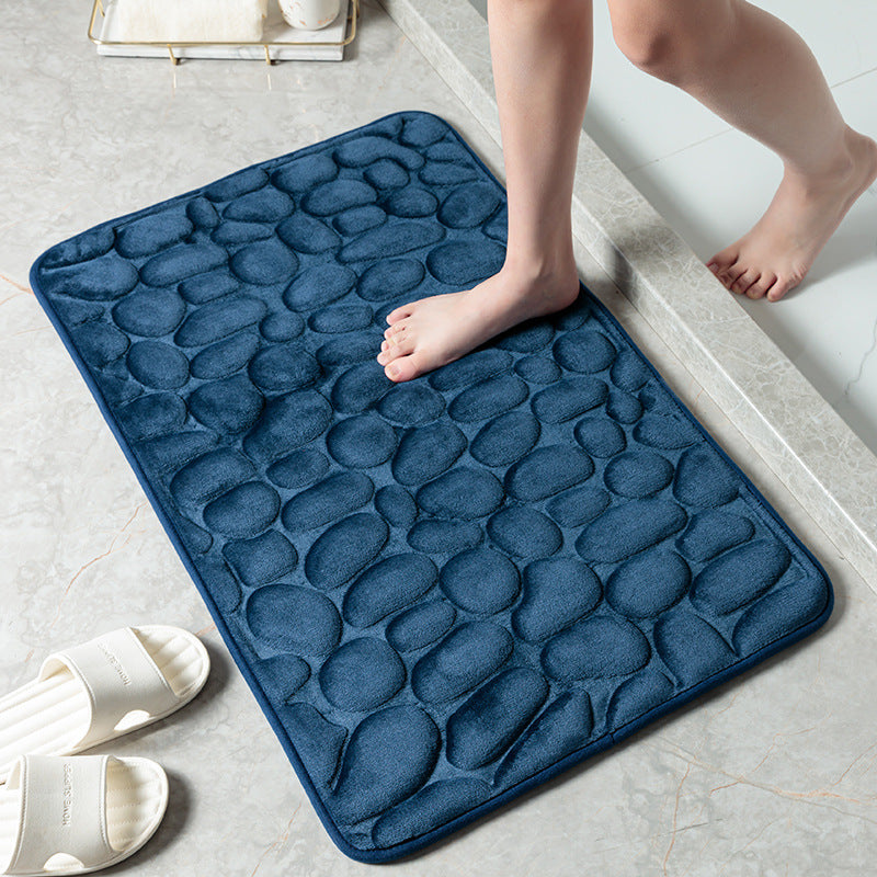 Memory Foam Cobblestone Bath Mats