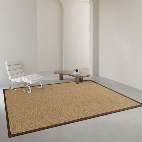 Tapis en sisal avec bordure