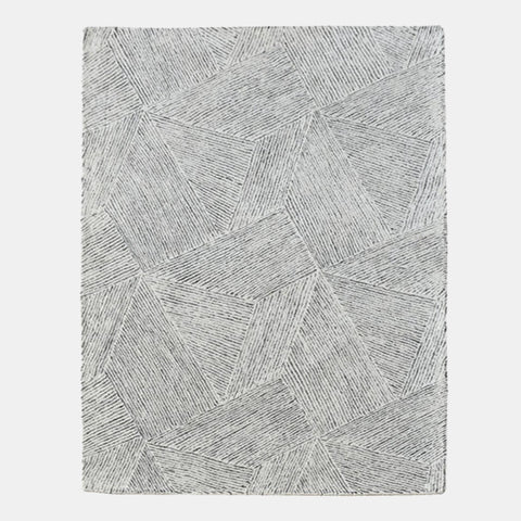 modern grey wool rug