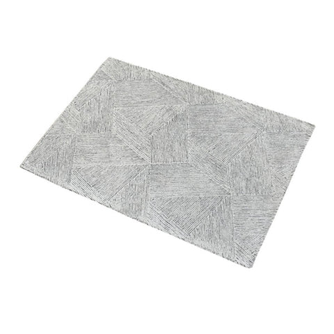 modern grey wool rug