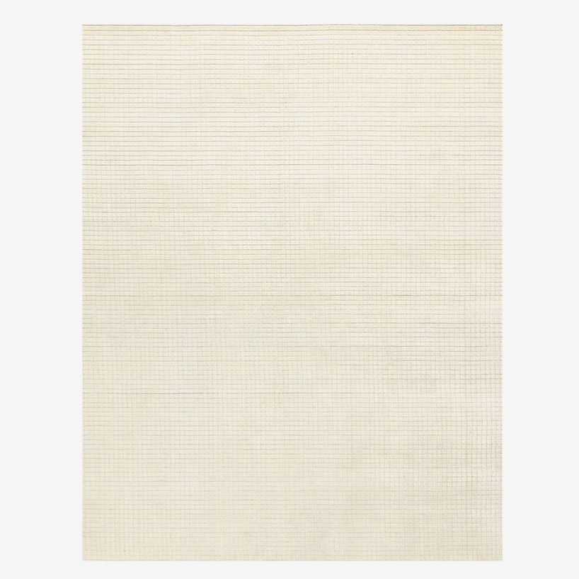 Bamboo fiber modern area rug