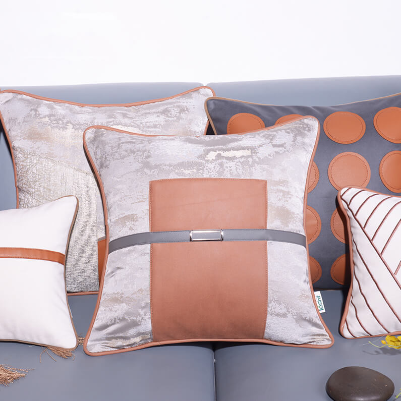 Housse de coussin géométrique décorative moderne pour canapé d'extérieur, étui pour canapé et salon