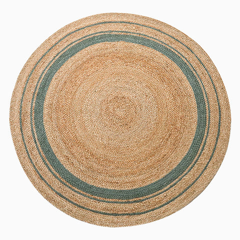 Tapis rond en jute tressé