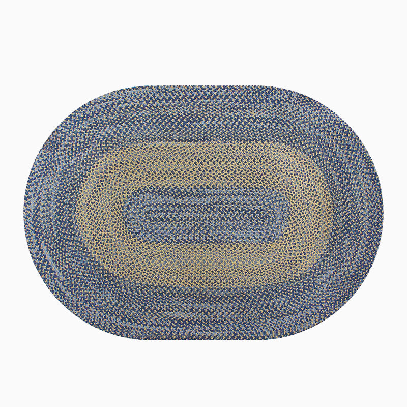 Jute And Denim Even Stripes Rug