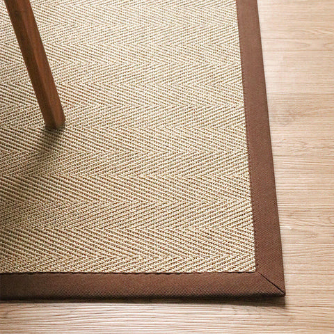 Tapis en sisal avec bordure