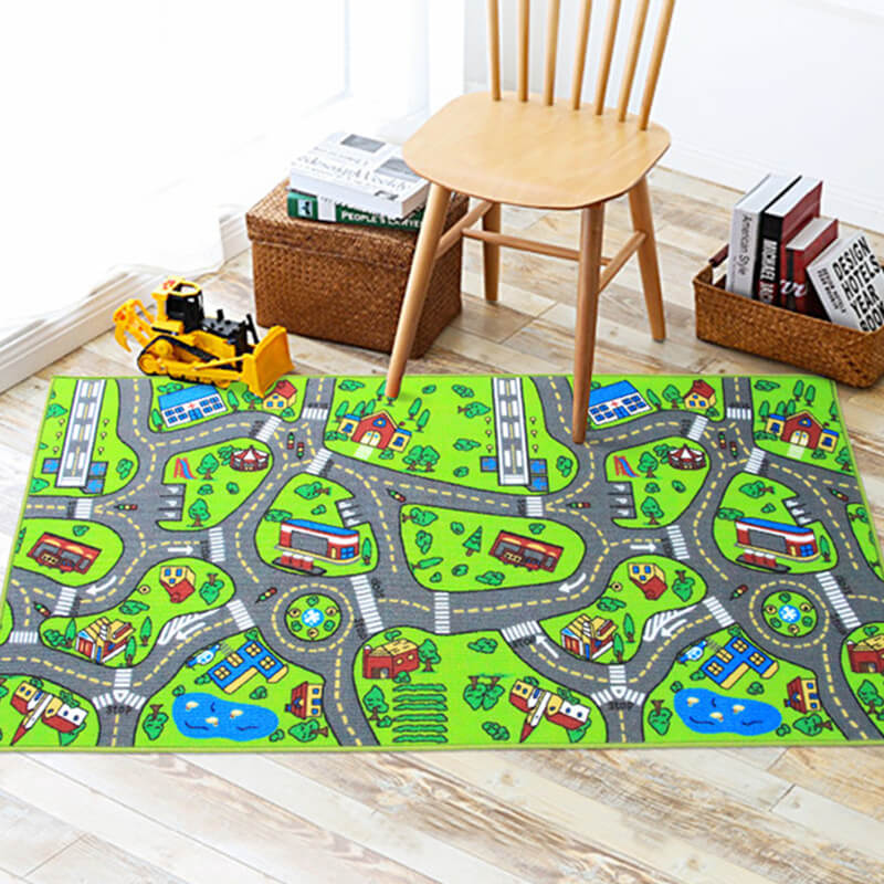 Kids Carpet Playmat Rug City Life Great