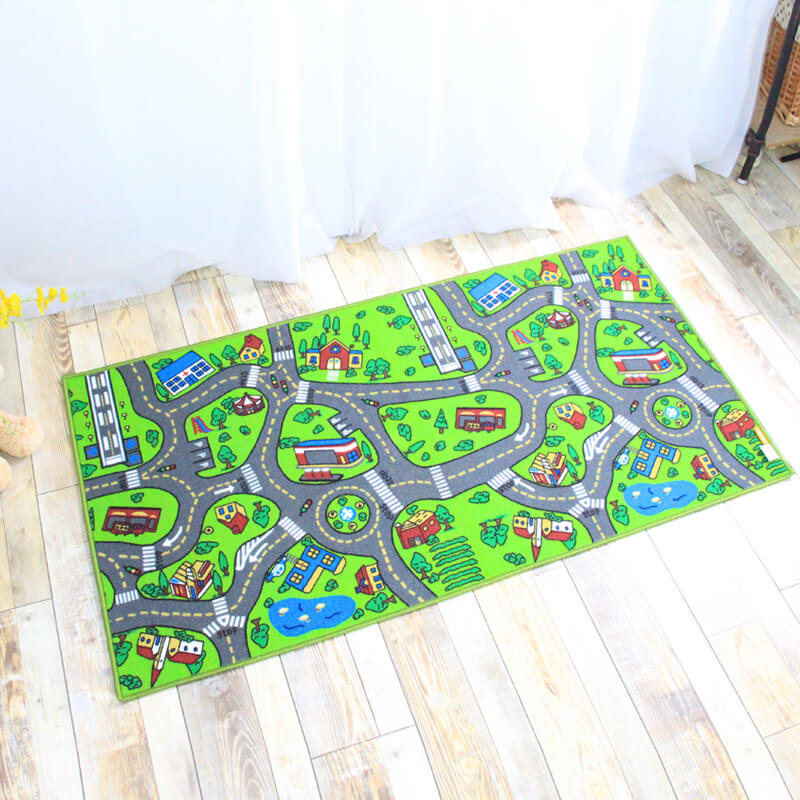 Kids Carpet Playmat Rug City Life Great