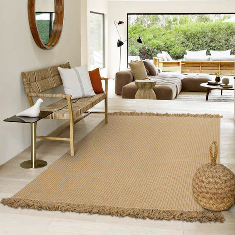 Tapis en jute tressé à la main 