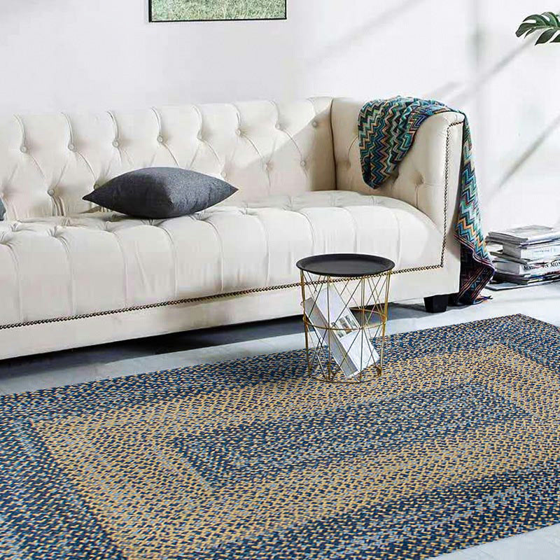 Jute And Denim Even Stripes Rug