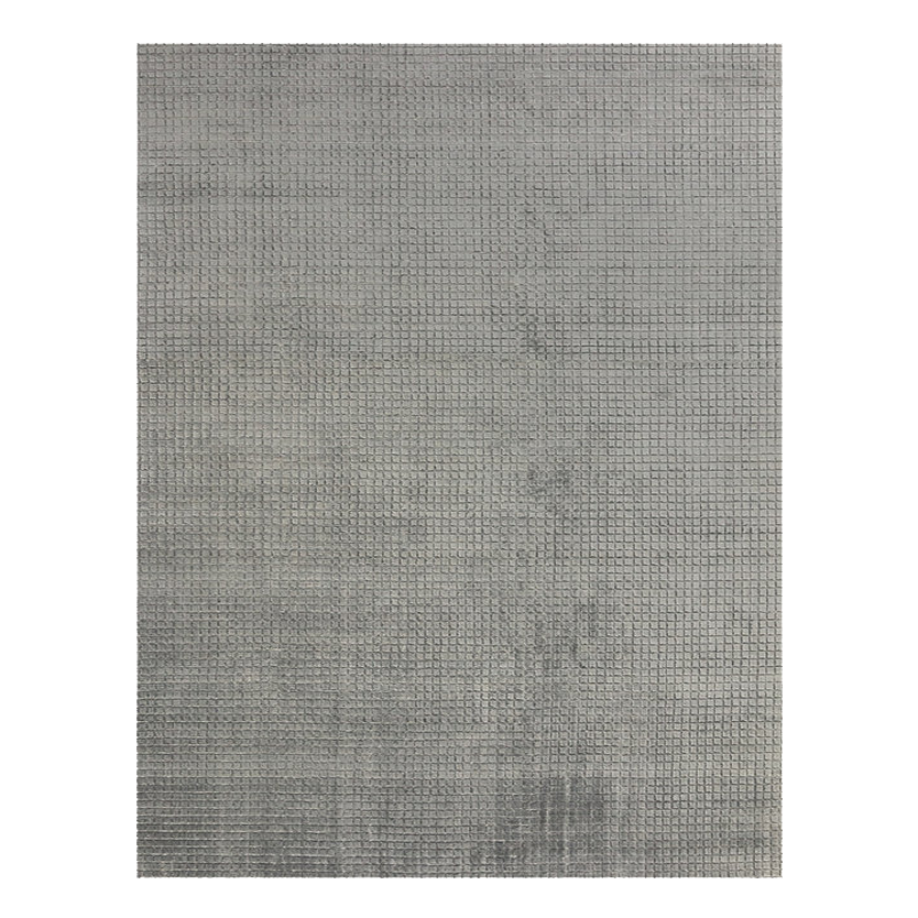 Bamboo fiber modern area rug