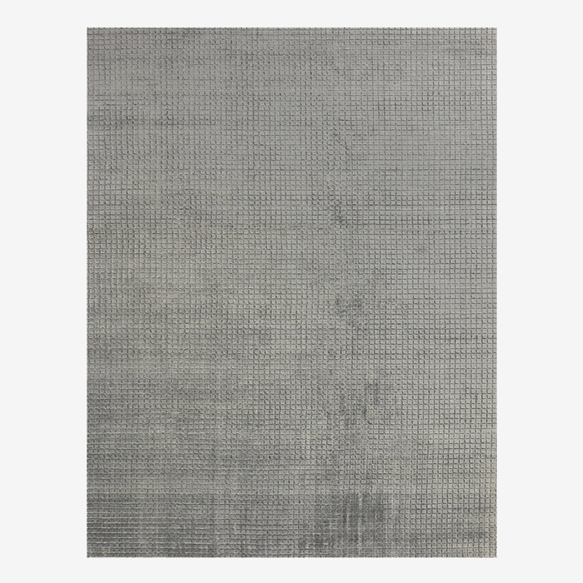 Bamboo fiber modern area rug