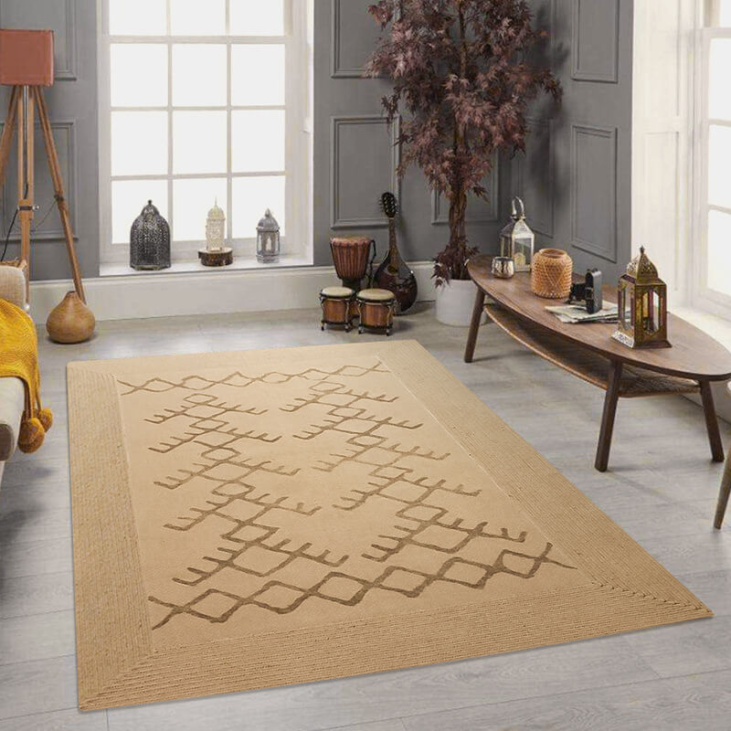 Hand Woven Jute Rug Rectangle