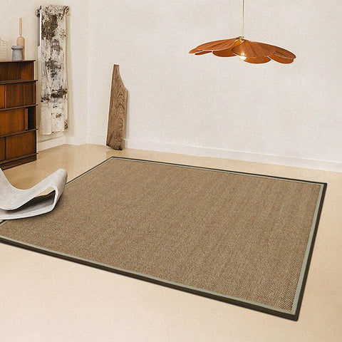 Tapis en sisal avec bordure