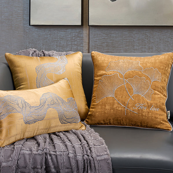 Housse de coussin décorative de Style campagnard moderne, pour chambre à coucher, salon, canapé, oreillers d'accent marron