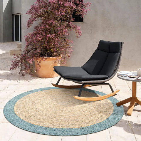 Chunky braided jute round rugs