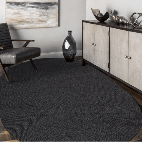 Tapis tressé en laine pour chambre à coucher