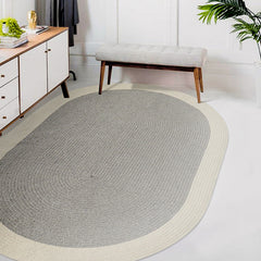 Tapis de la collection tressé en laine gris