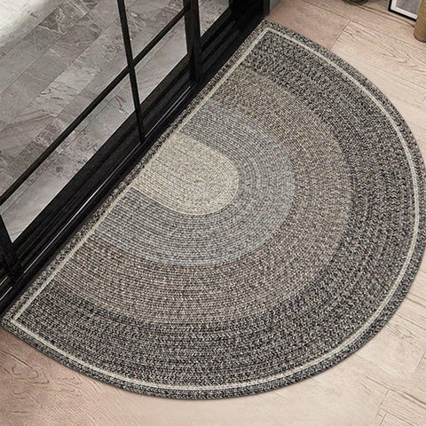 Tapis en laine faits à la main en demi-cercle